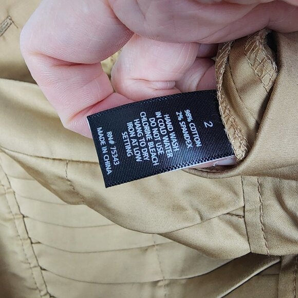 NWT Willi Smith Khaki Mini Skirt 2 - Picture 4 of 4